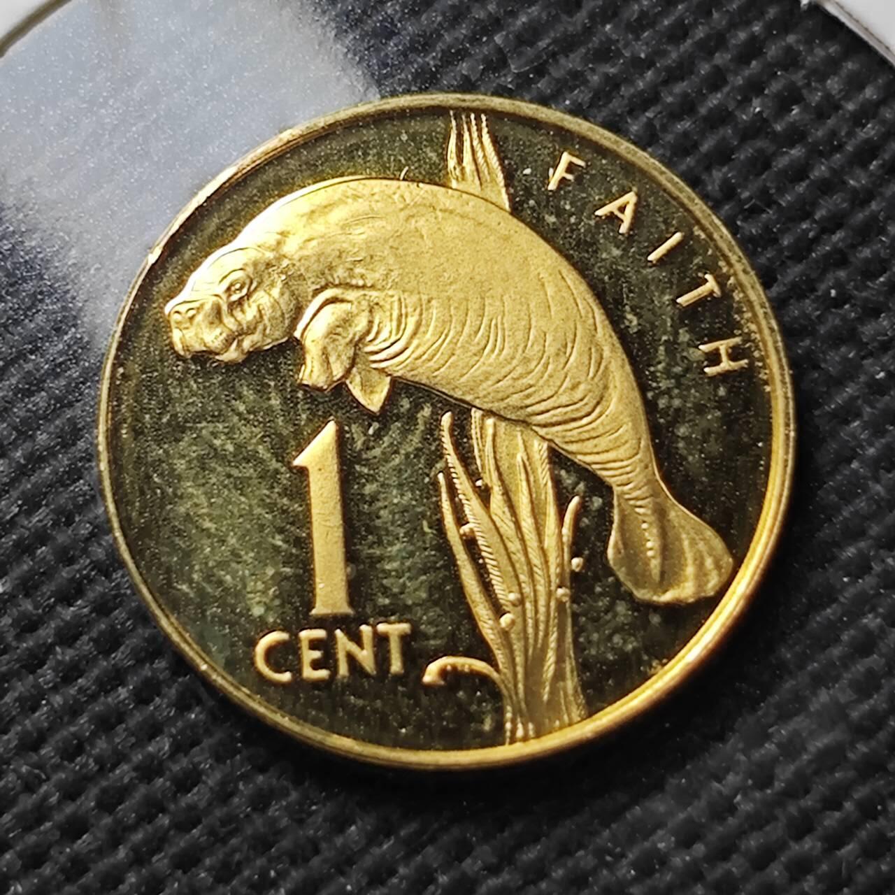 KK钱币收藏小铺  第373场  2月预留时间 周末发货  1979圭亚那1分精制币