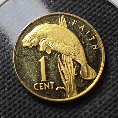 KK钱币收藏小铺  第373场  2月预留时间 周末发货 -  1979圭亚那1分精制币