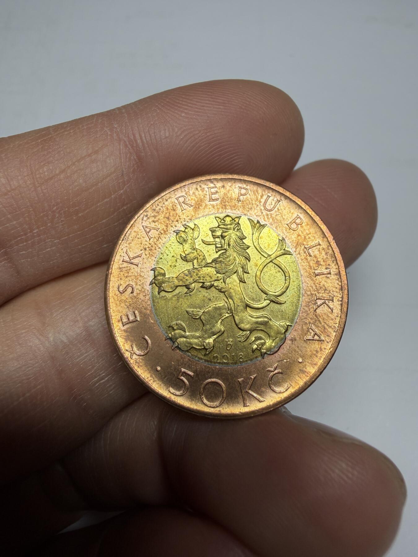 2025年集古藏今外币拍卖第十期-第7场—（总第287拍），可以寄存60天，满160元包邮。 带光2018年捷克50克朗