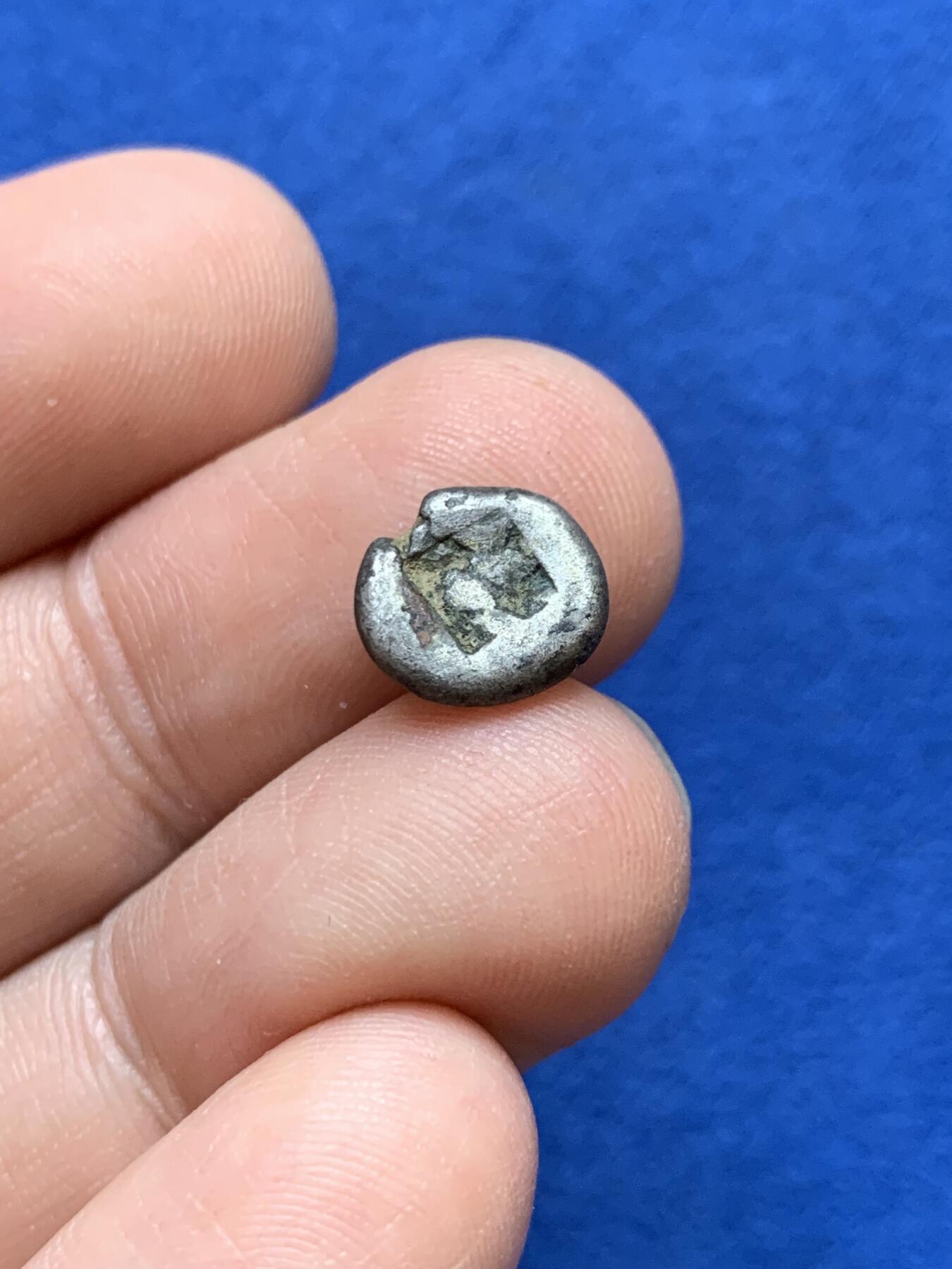 《竞宝斋》第439场 周日，周一，周二 3场连拍 （全场包邮） 公元前500-450年 古希腊莱斯博斯岛野猪奥波银币 1.25克