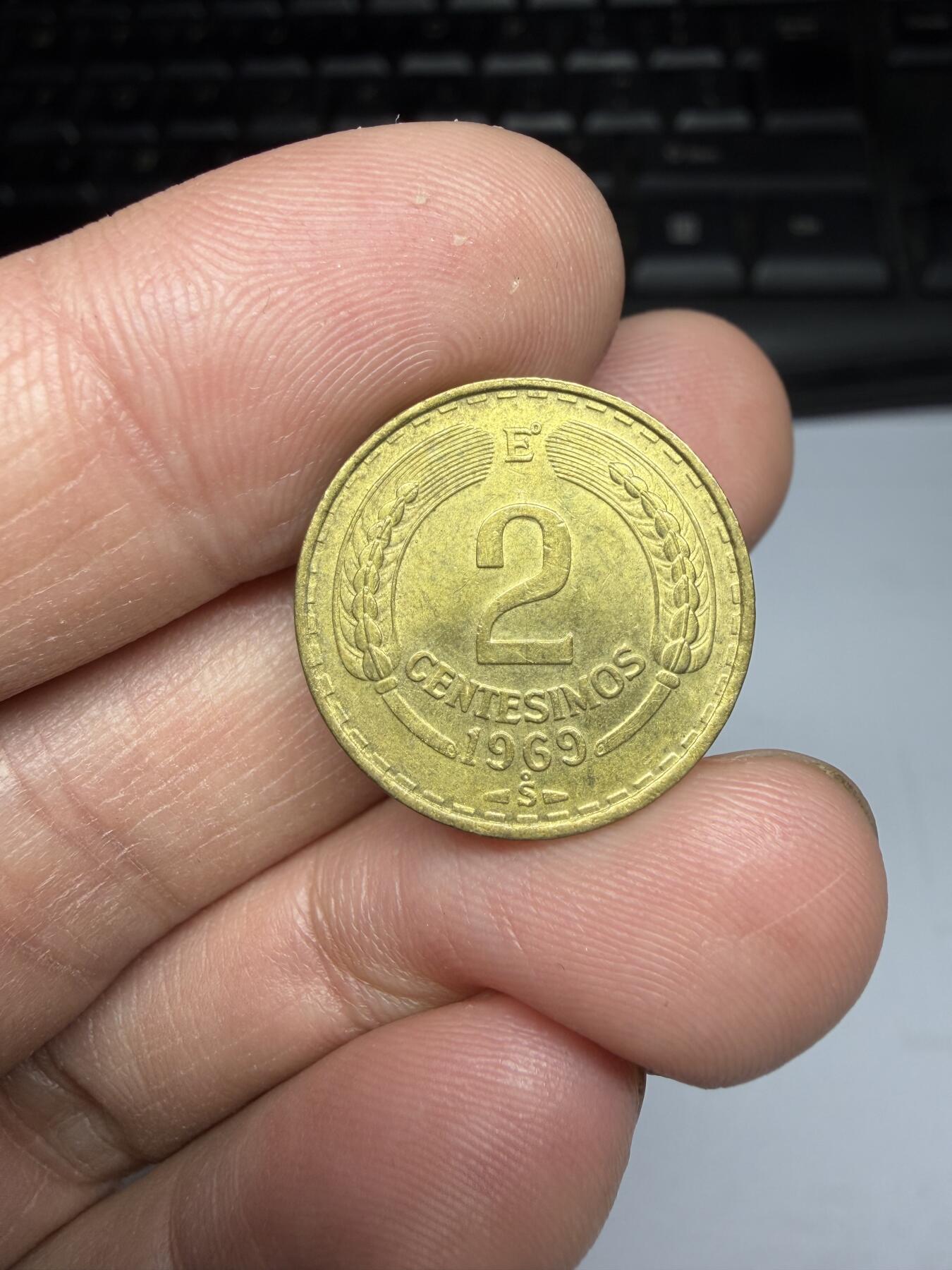 2025年集古藏今外币拍卖第十期-第7场—（总第287拍），可以寄存60天，满160元包邮。 1969年智利2分