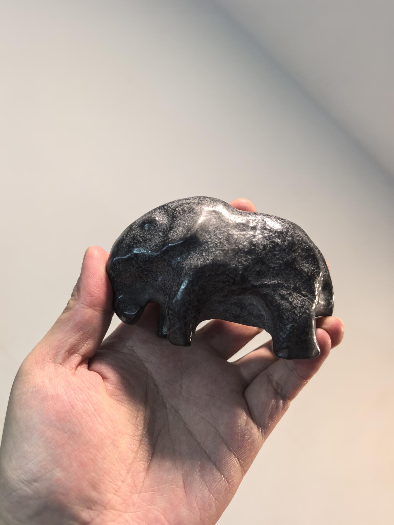 兰馨堂瓷器专场 石雕象摆件