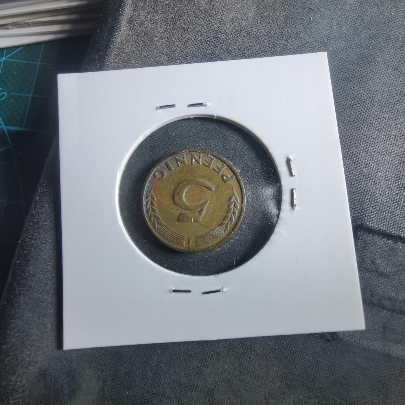 沼泽如烟--第906场 德国1949年5芬尼银行版