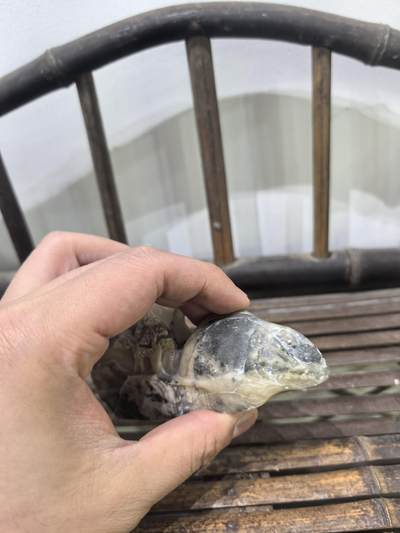 寿山石高山水墨摆件