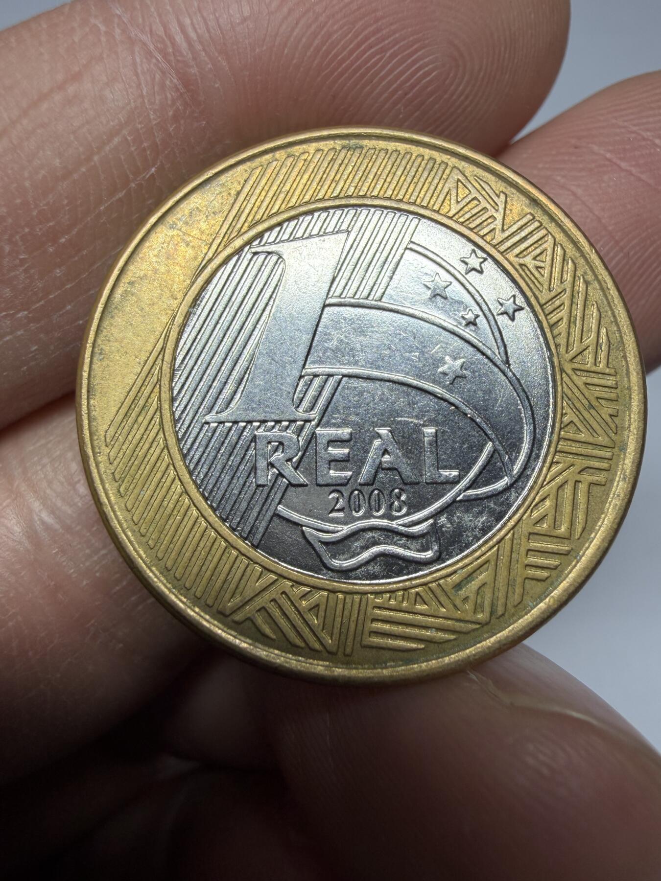 2025年集古藏今外币拍卖第十期-第7场—（总第287拍），可以寄存60天，满160元包邮。 2008年巴西1里亚尔