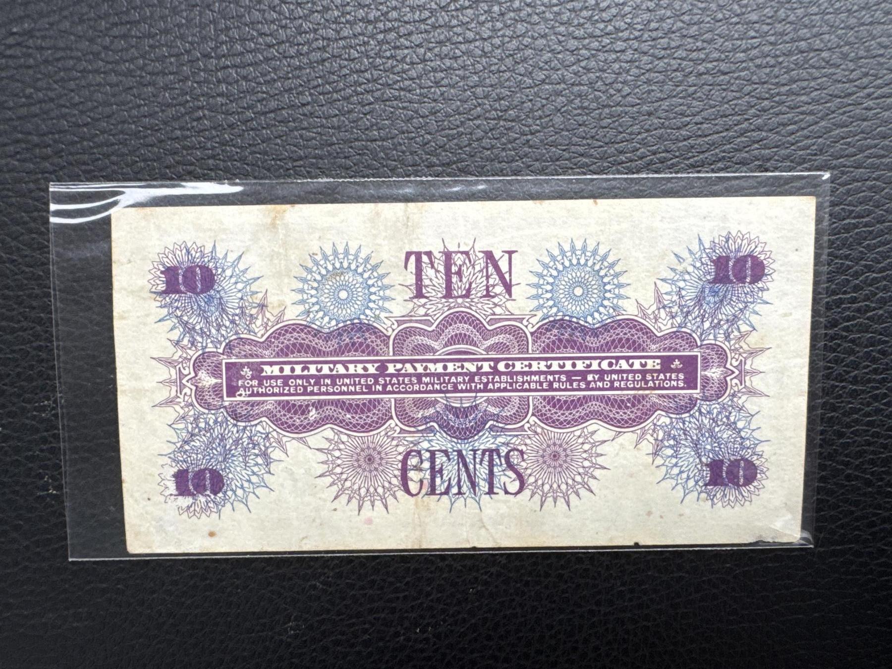 桂P钱币文化工作室拍卖第四十五期  美军越战1966年版10美分军票