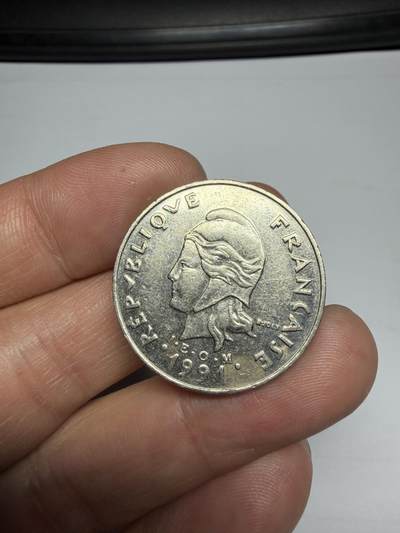 2025年集古藏今外币拍卖第十期-第7场—（总第287拍），可以寄存60天，满160元包邮。 - 1991年法属波利尼西亚20法郎