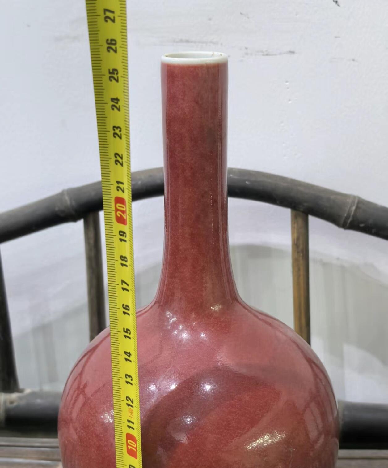 兰馨堂瓷器专场 豇豆红釉瓶