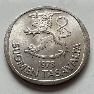 🌹外币初藏🌹🐯2025年第129场  每周二四六晚8️⃣点 接代拍 - 芬兰1978年一马克