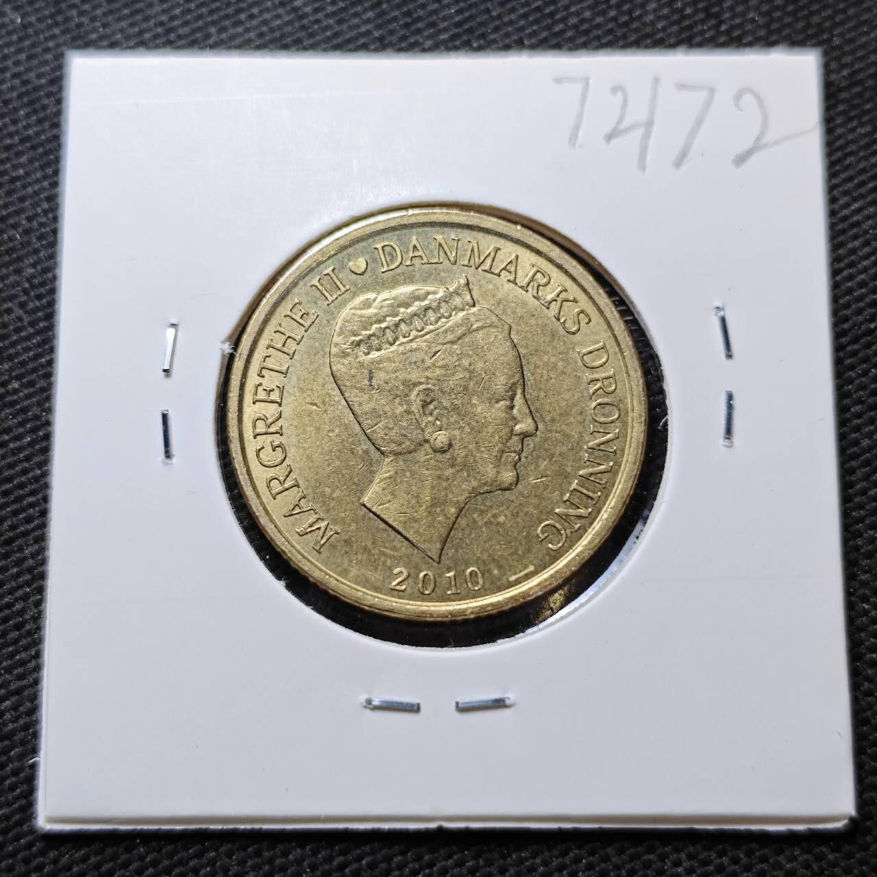 KK钱币收藏小铺  第372场  2月预留时间 周末发货  2010丹麦20克朗纪念币