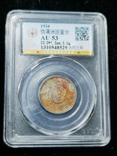 天下钱庄专场欢迎参拍 - 伪满双龙一角镍币