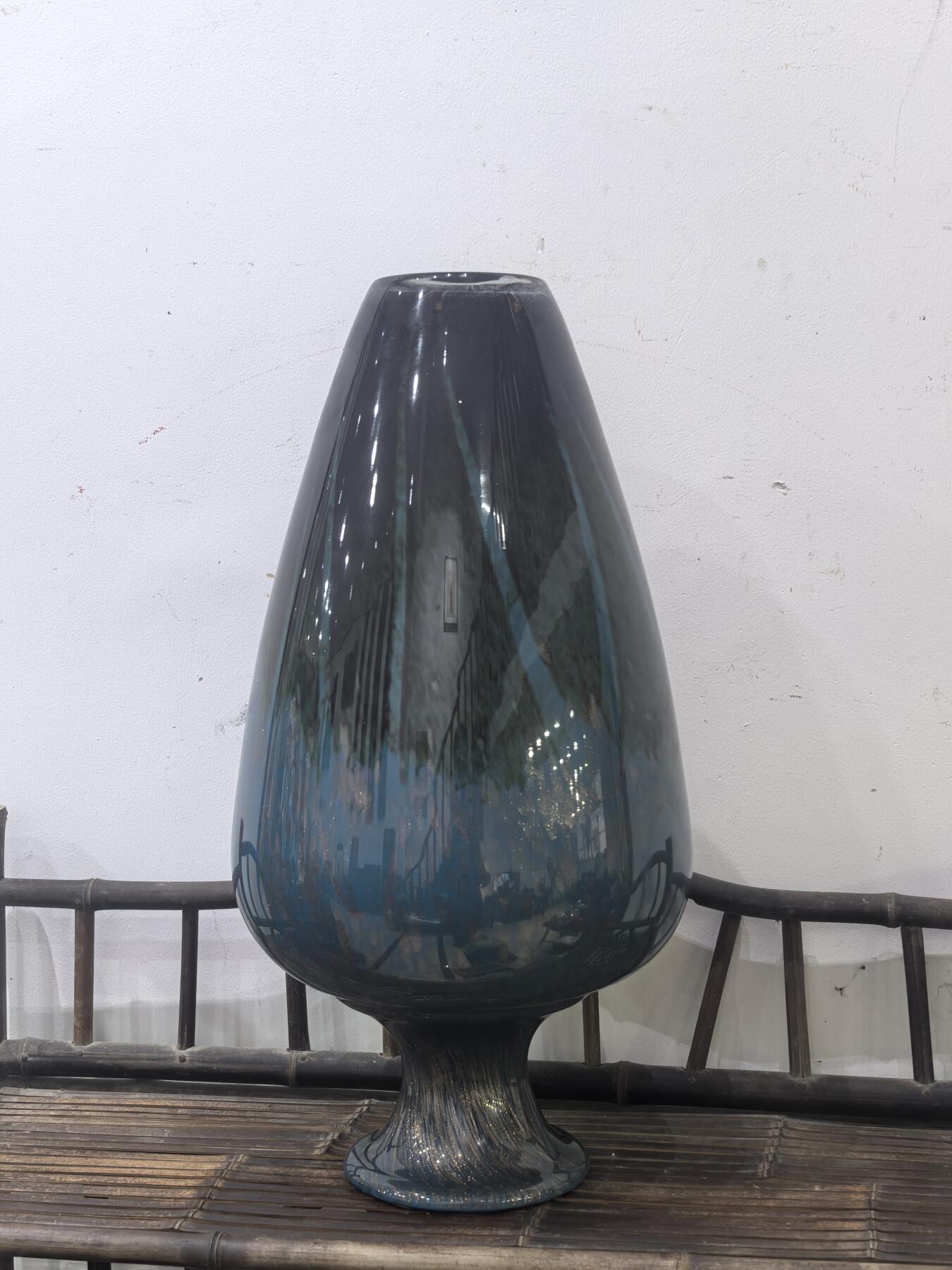 兰馨堂瓷器专场 回流大尺寸琉璃花瓶摆件