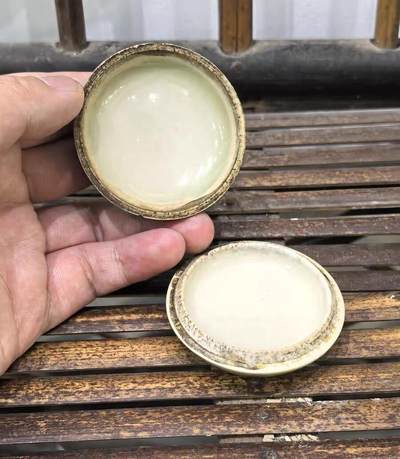 晚清民国钧窑窑变小印盒