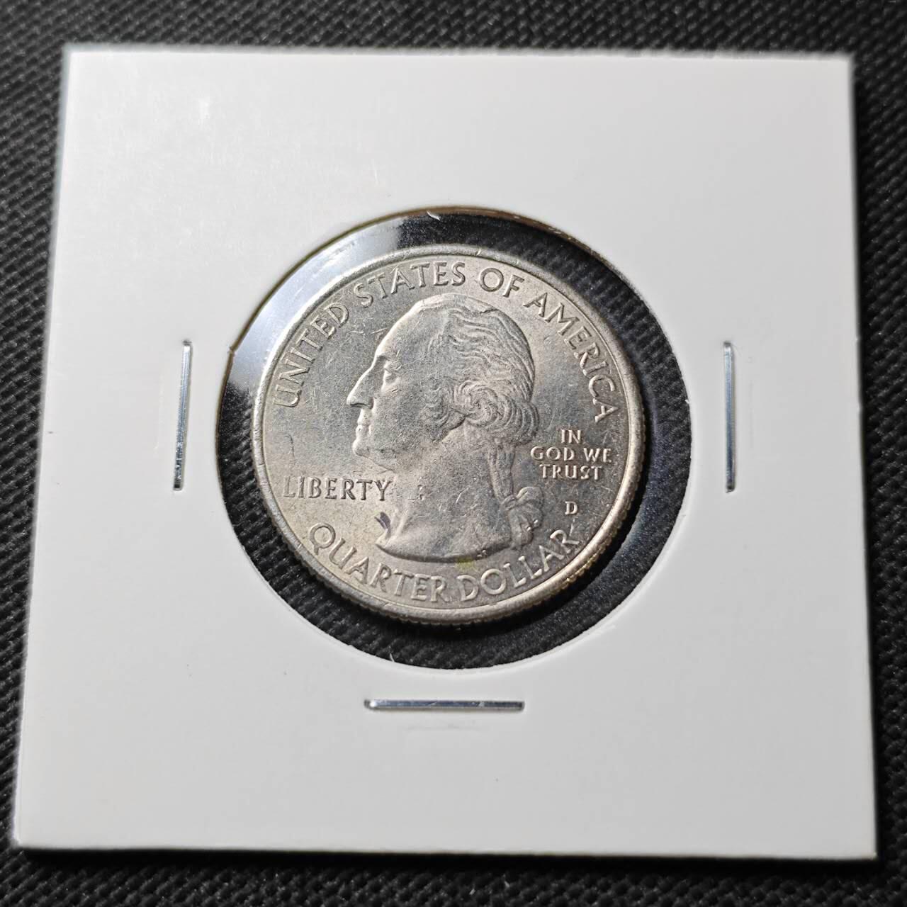 KK钱币收藏小铺  第372场  2月预留时间 周末发货  美国25分纪念币 好品