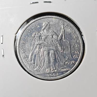 KK钱币收藏小铺  第372场  2月预留时间 周末发货 -  2004法属新喀里多尼亚2法郎