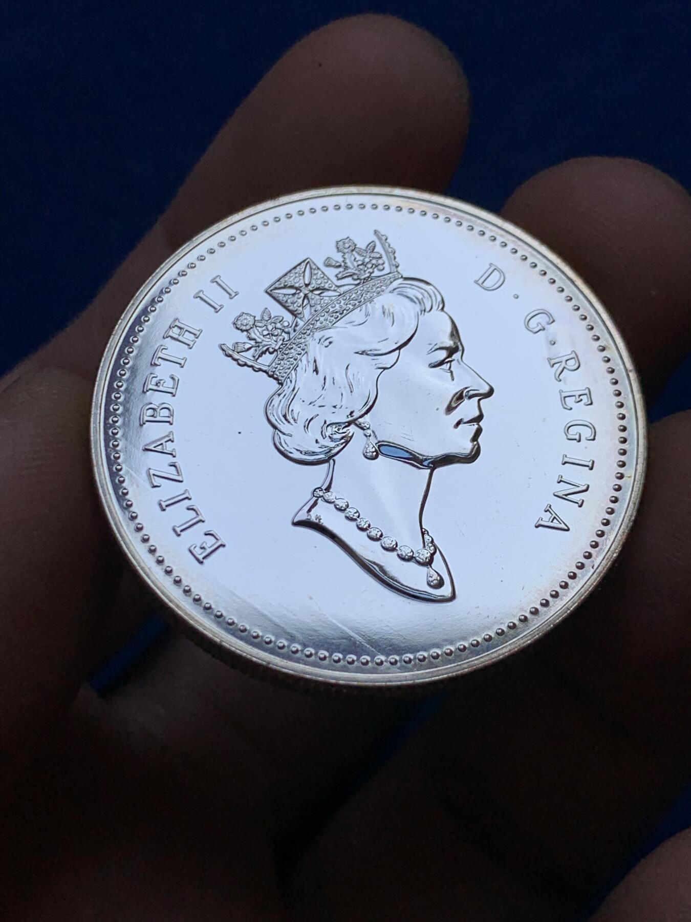 《竞宝斋》第439场 周日，周一，周二 3场连拍 （全场包邮） 加拿大 1991年 五大湖第一艘汽船纪念银币