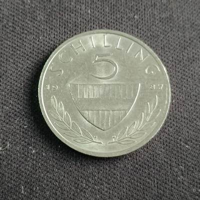 【游宝拍卖】乙巳蛇年88期 佣金1+6% - 奥地利-5先令 1987年 原光好品