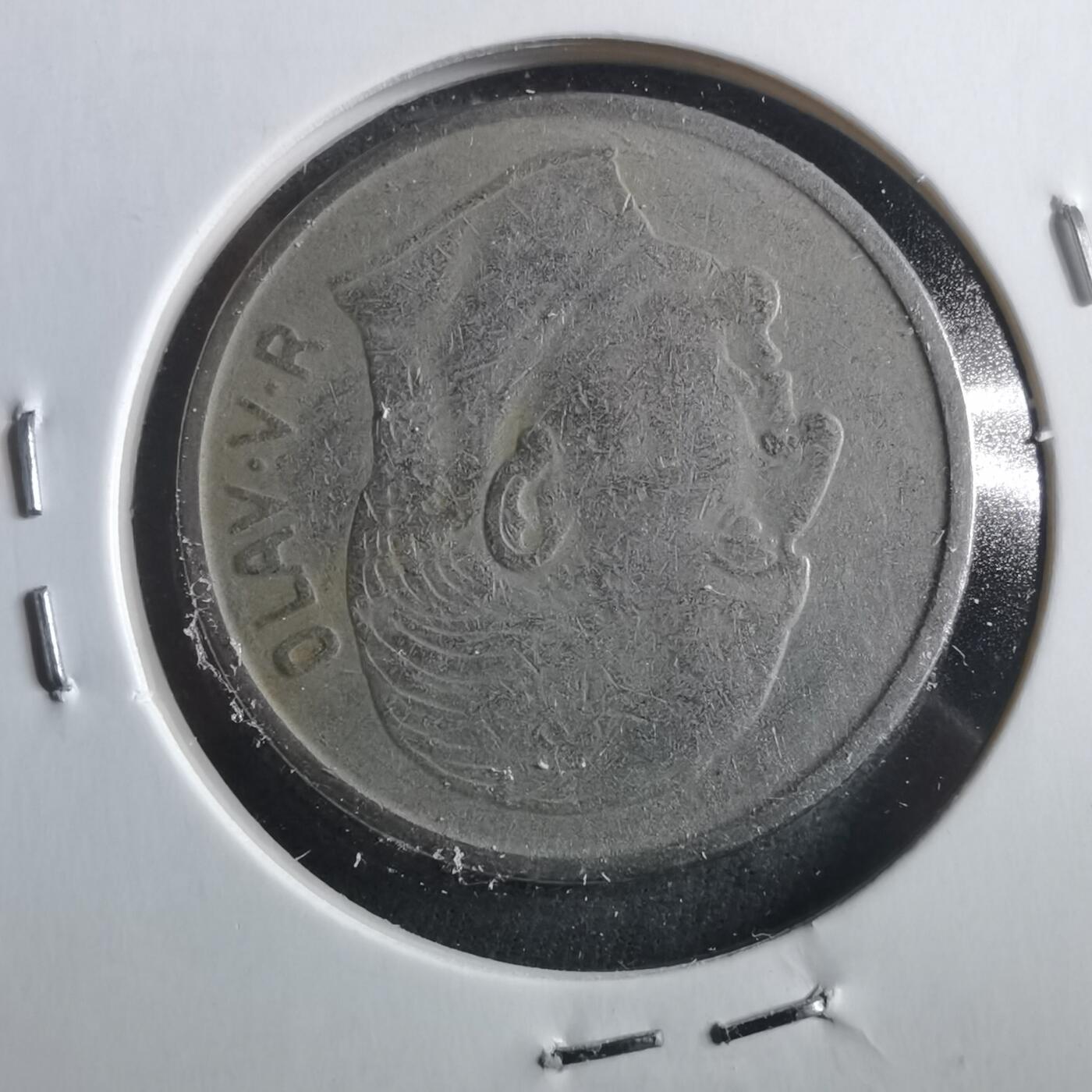 沼泽如烟--第906场 挪威1963年1克朗