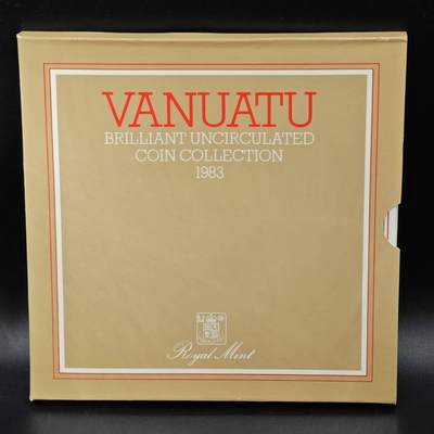 【淘币小摊】实时拍第七百九十九拍   银币套币场   满百包邮可预留二周 每周一统一发货   - 瓦努阿图1983年套币