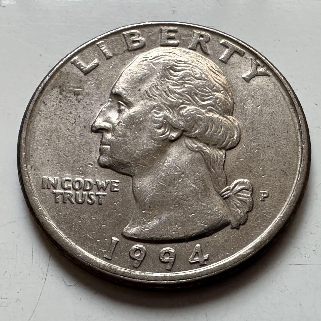 🌹外币初藏🌹🐯2025年第129场  每周二四六晚8️⃣点 接代拍 美国1994年25分