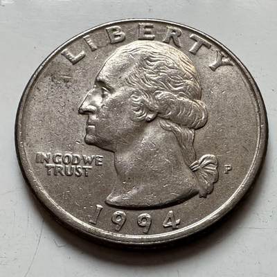 🌹外币初藏🌹🐯2025年第129场  每周二四六晚8️⃣点 接代拍 - 美国1994年25分