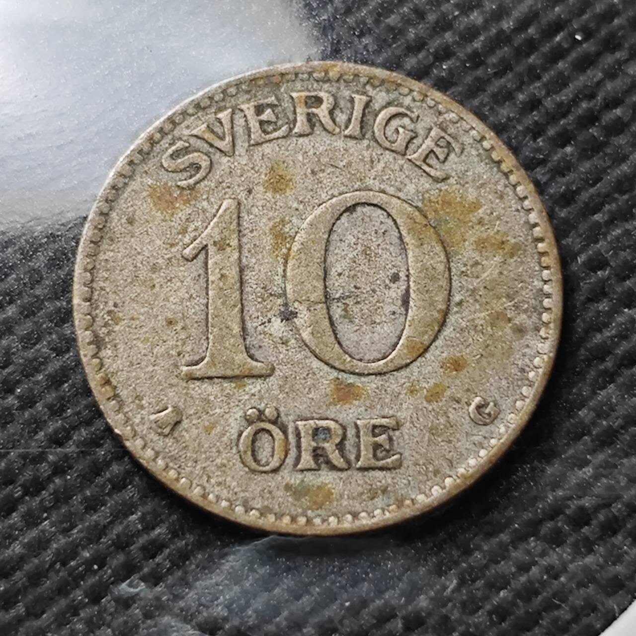 KK钱币收藏小铺  第373场  2月预留时间 周末发货  1937瑞典10欧尔银币