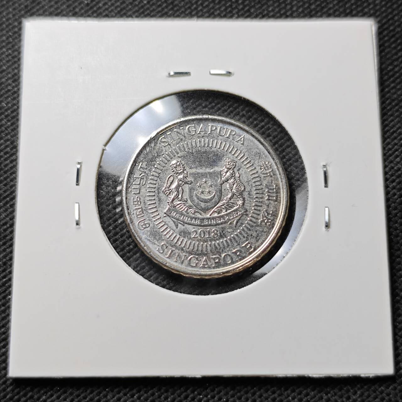 KK钱币收藏小铺  第373场  2月预留时间 周末发货  新加坡50分