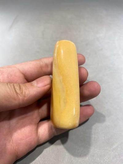 黄蜡石摆件镇纸手把件