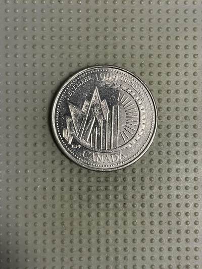 2025年第120场各国散币拍卖（总第120场） - 加拿大1999年12月25分纪念币