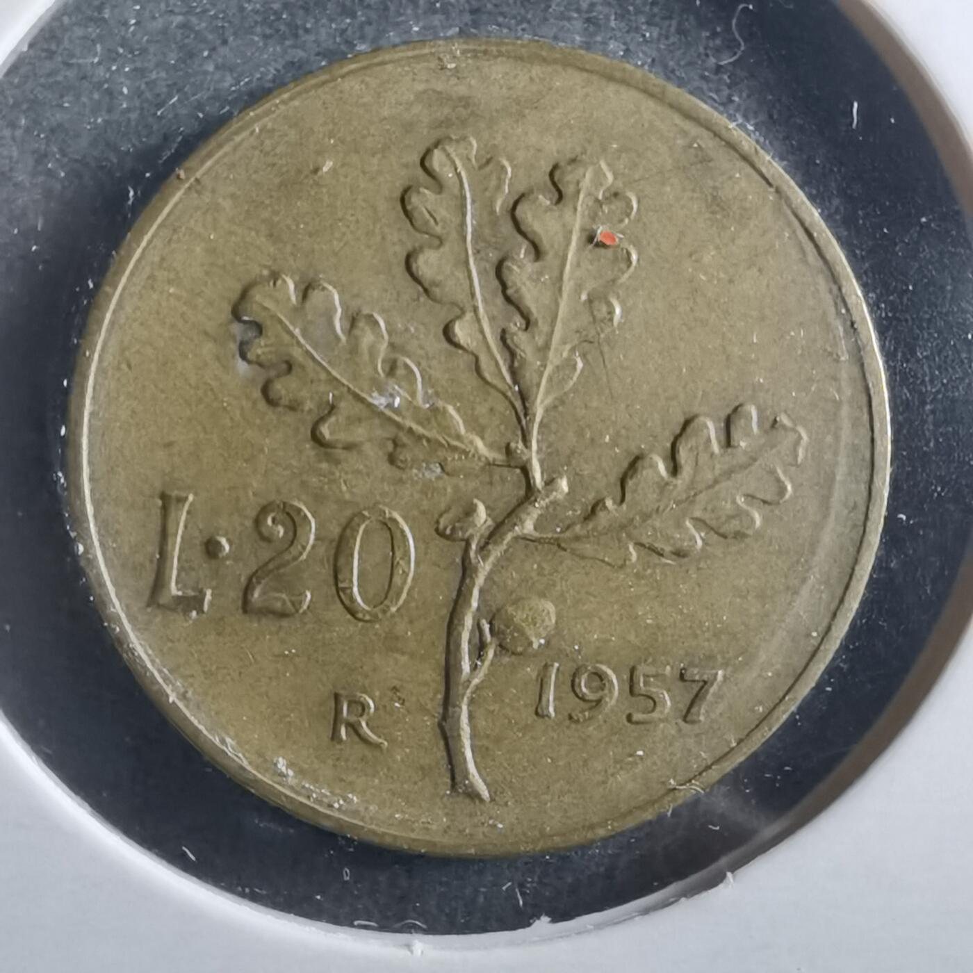 沼泽如烟--第906场 意大利1957年20里拉