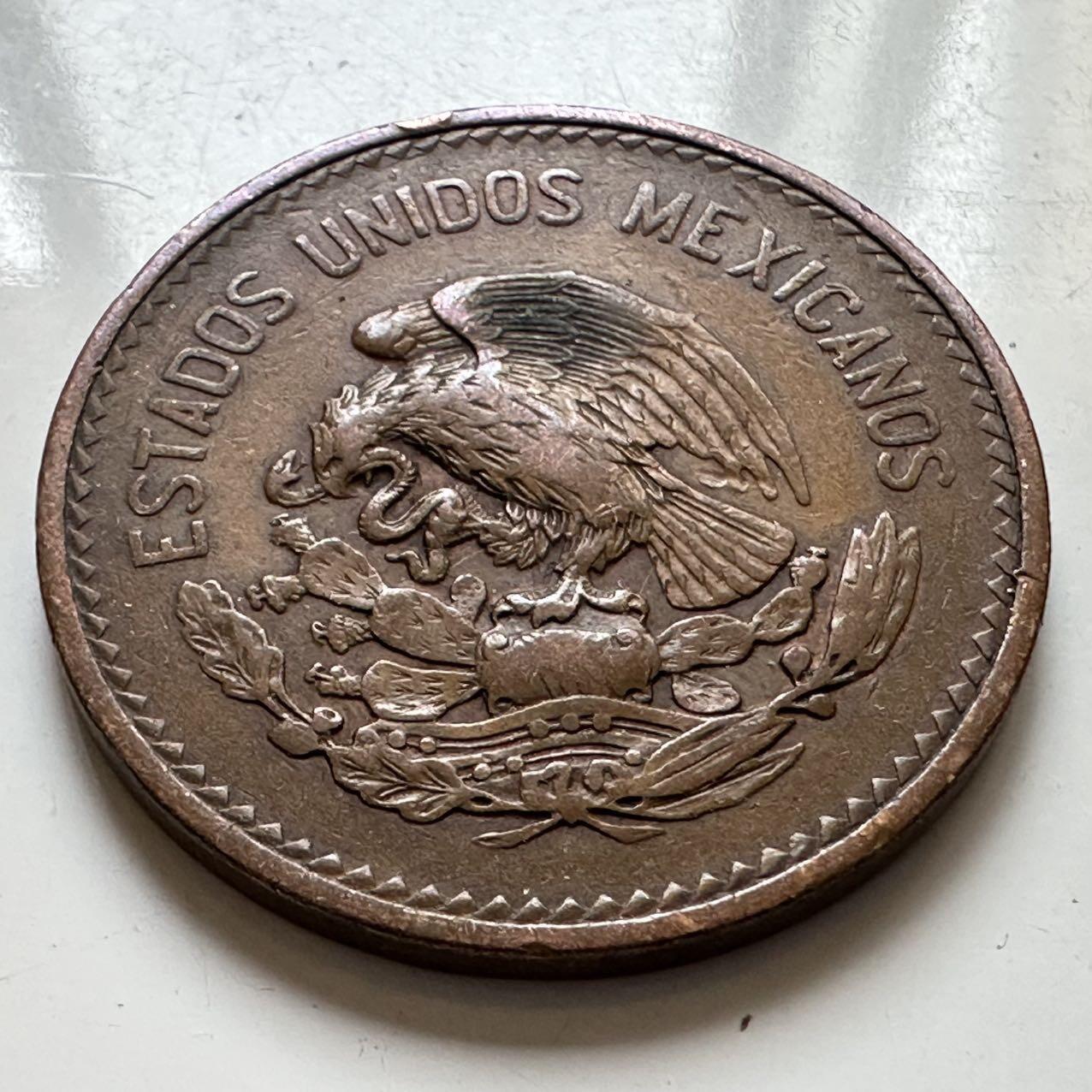 🌹外币初藏🌹🐯2025年第129场  每周二四六晚8️⃣点 接代拍 墨西哥1944年20分 早期好品少