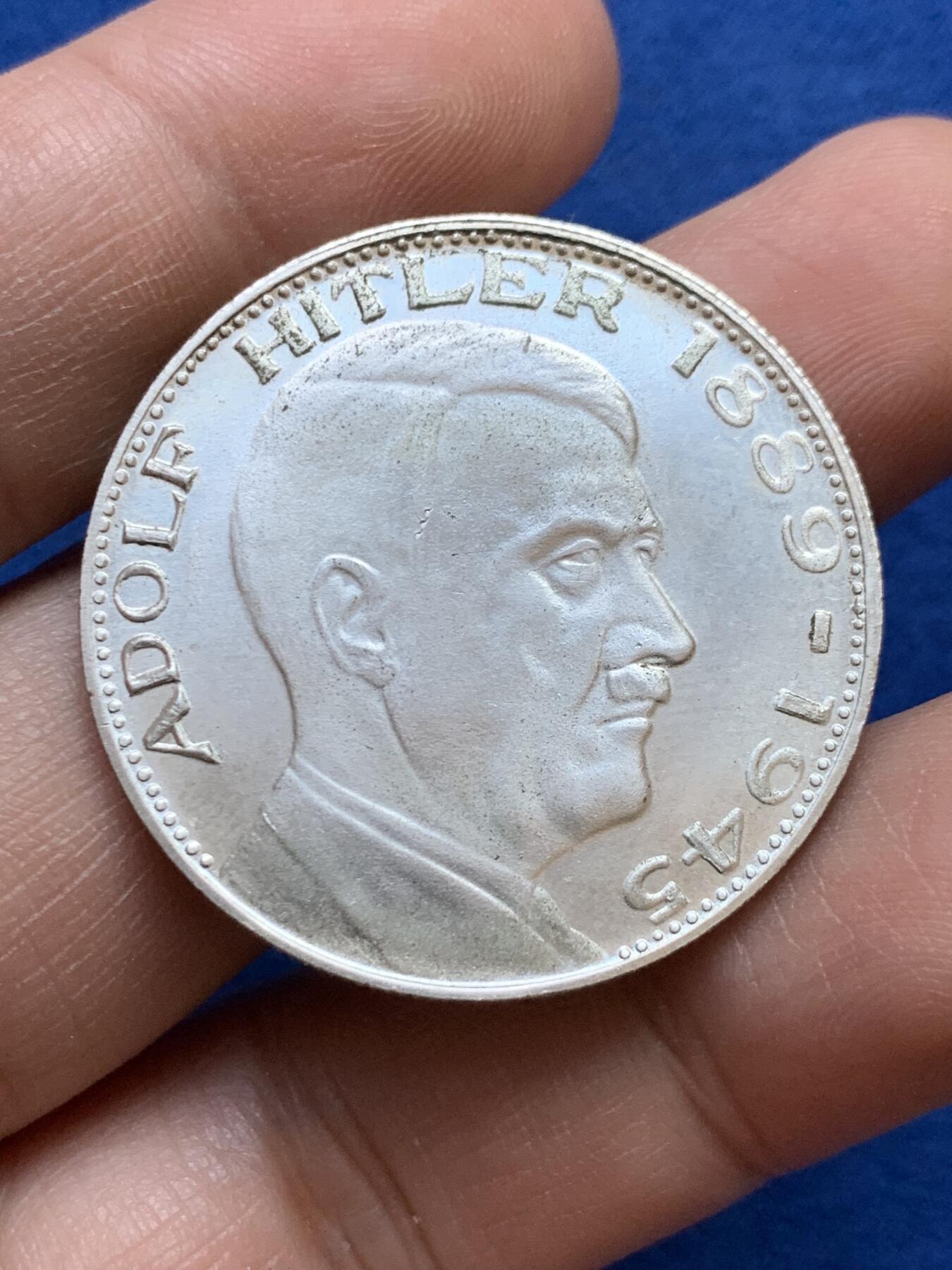 《竞宝斋》第439场 周日，周一，周二 3场连拍 （全场包邮） 后铸版 德国镀银纪念章 原光十足 C-405