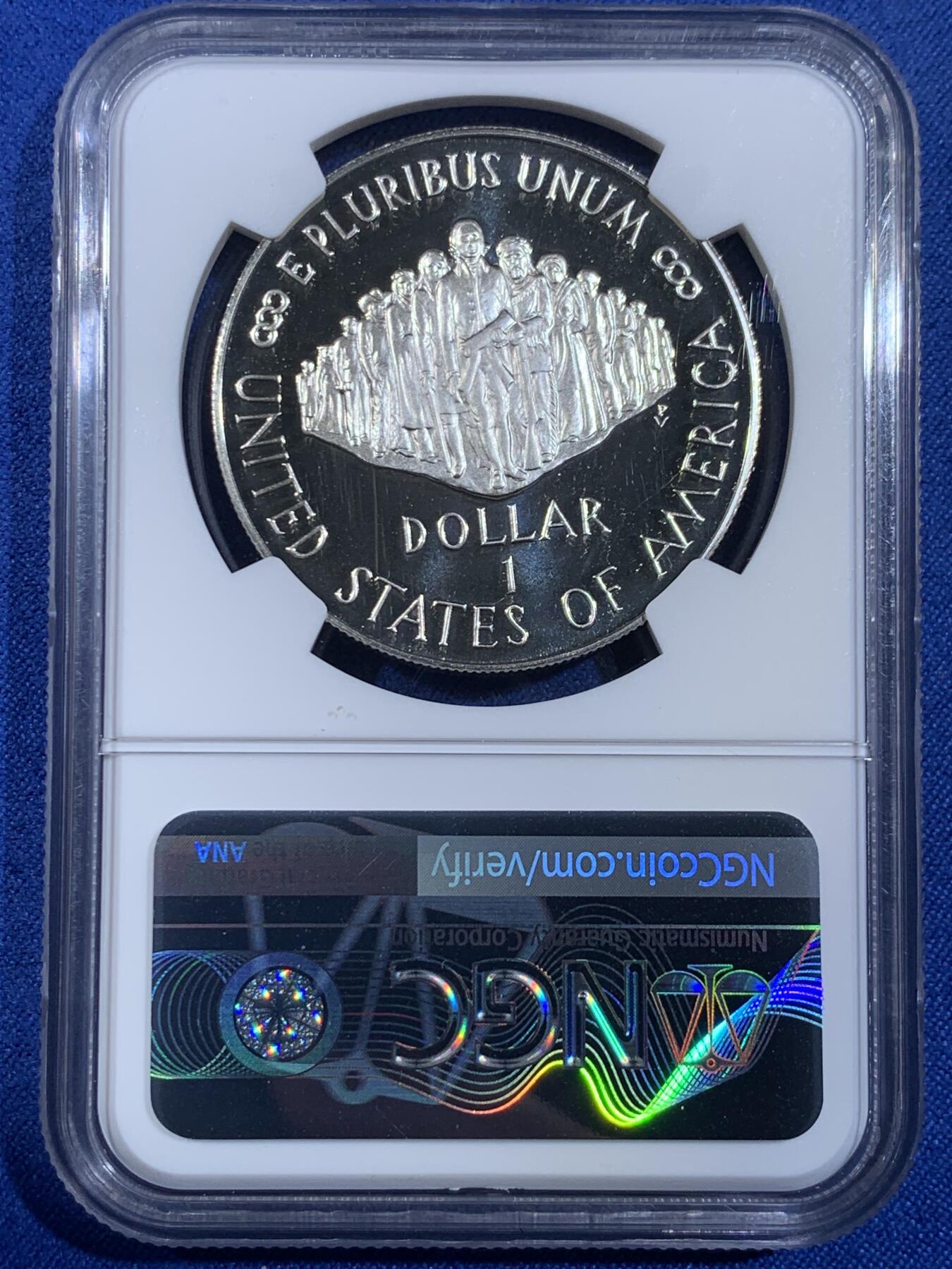 《竞宝斋》第439场 周日，周一，周二 3场连拍 （全场包邮） NGC PF69UC 美国1987年宪法颁布200周年纪念银币 获奖币