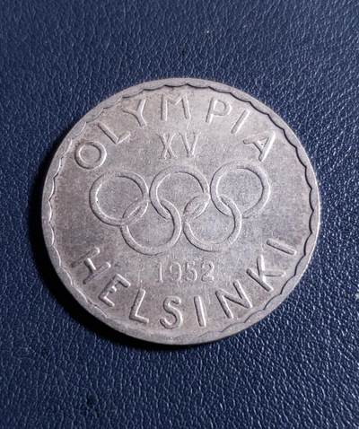 世界各国银币章专场（第24场） - 1952年芬兰奥林匹克运动会五环标志500马克银币