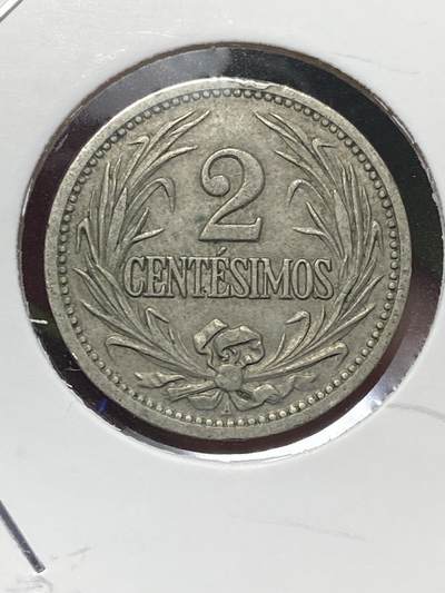 2025年第一百三十场(总第一百五十六场）外国好品纸夹散币场(免佣金) - 少见好品–乌拉圭🇺🇾1901年2分(A标，德国柏林亚伦·赫希父子公司造)