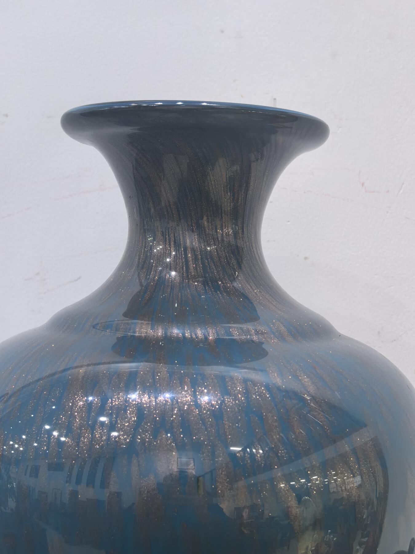 兰馨堂瓷器专场 回流大尺寸琉璃花瓶摆件