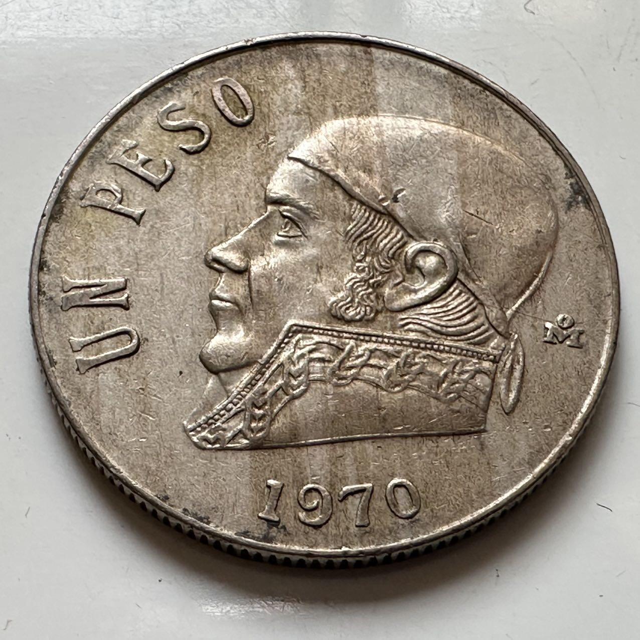 🌹外币初藏🌹🐯2025年第129场  每周二四六晚8️⃣点 接代拍 墨西哥1970年一比索