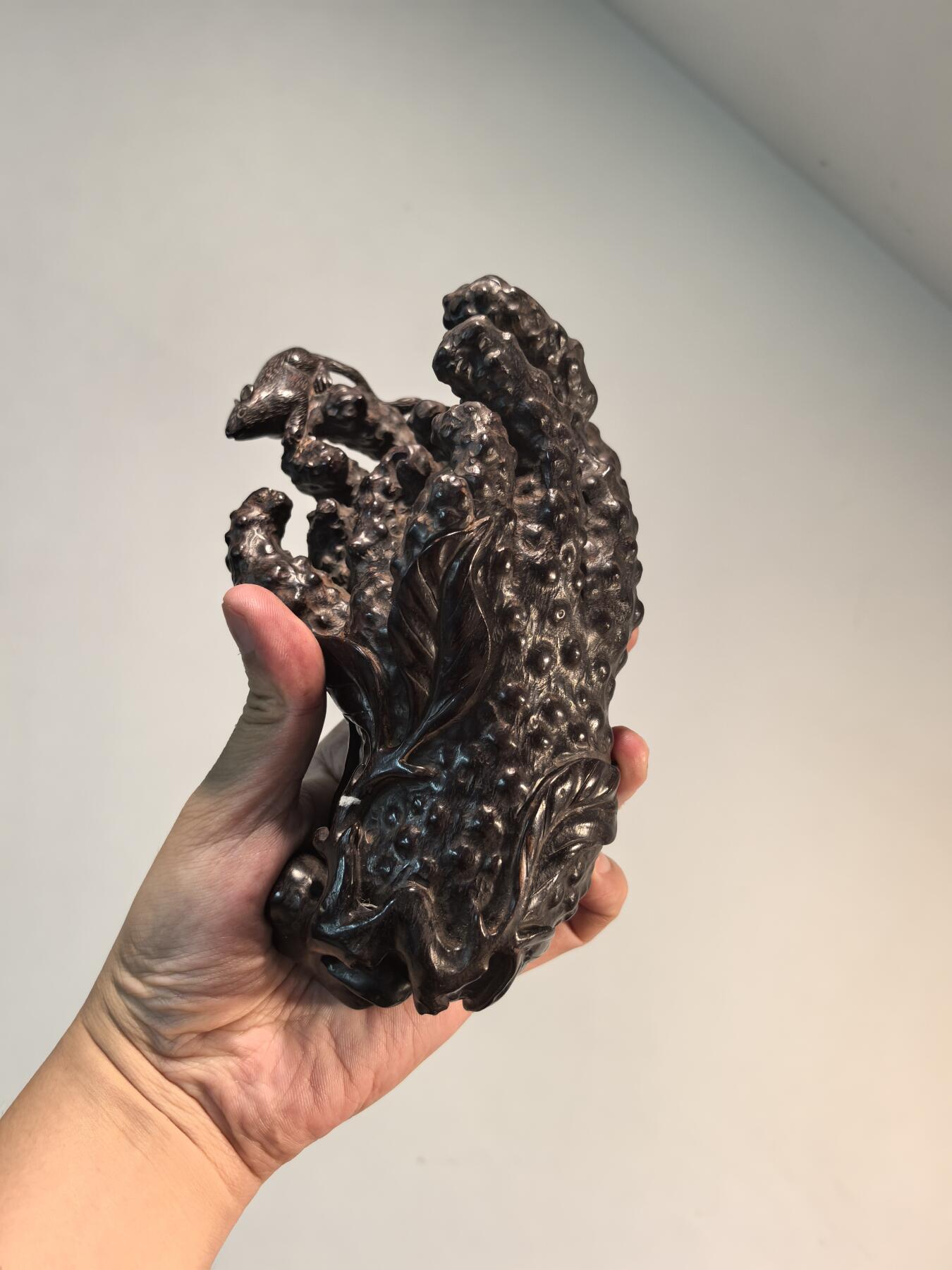 兰馨堂古玩杂项专场 紫檀雕佛手摆件