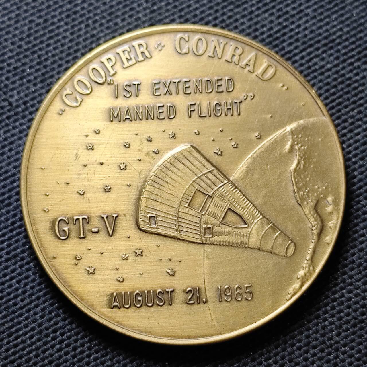 KK钱币收藏小铺  第373场  2月预留时间 周末发货   美国航天纪念纪念铜章