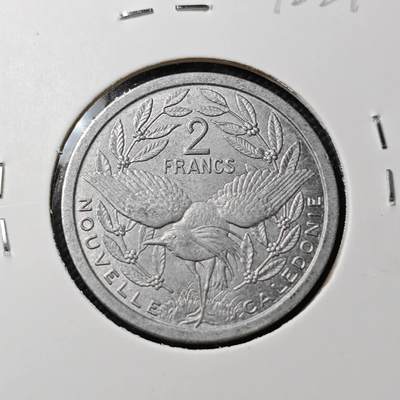 KK钱币收藏小铺  第372场  2月预留时间 周末发货 -  1982法属新喀里多尼亚2法郎