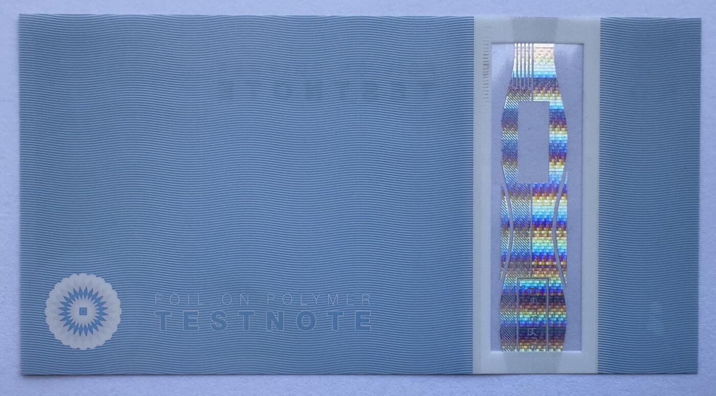 2025第25场（总第225期）：精品测试钞、纪念钞、塑料钞、连体钞综合场 德纳罗DLR “全息资格测试”Safeguard基材塑料测试钞UNC