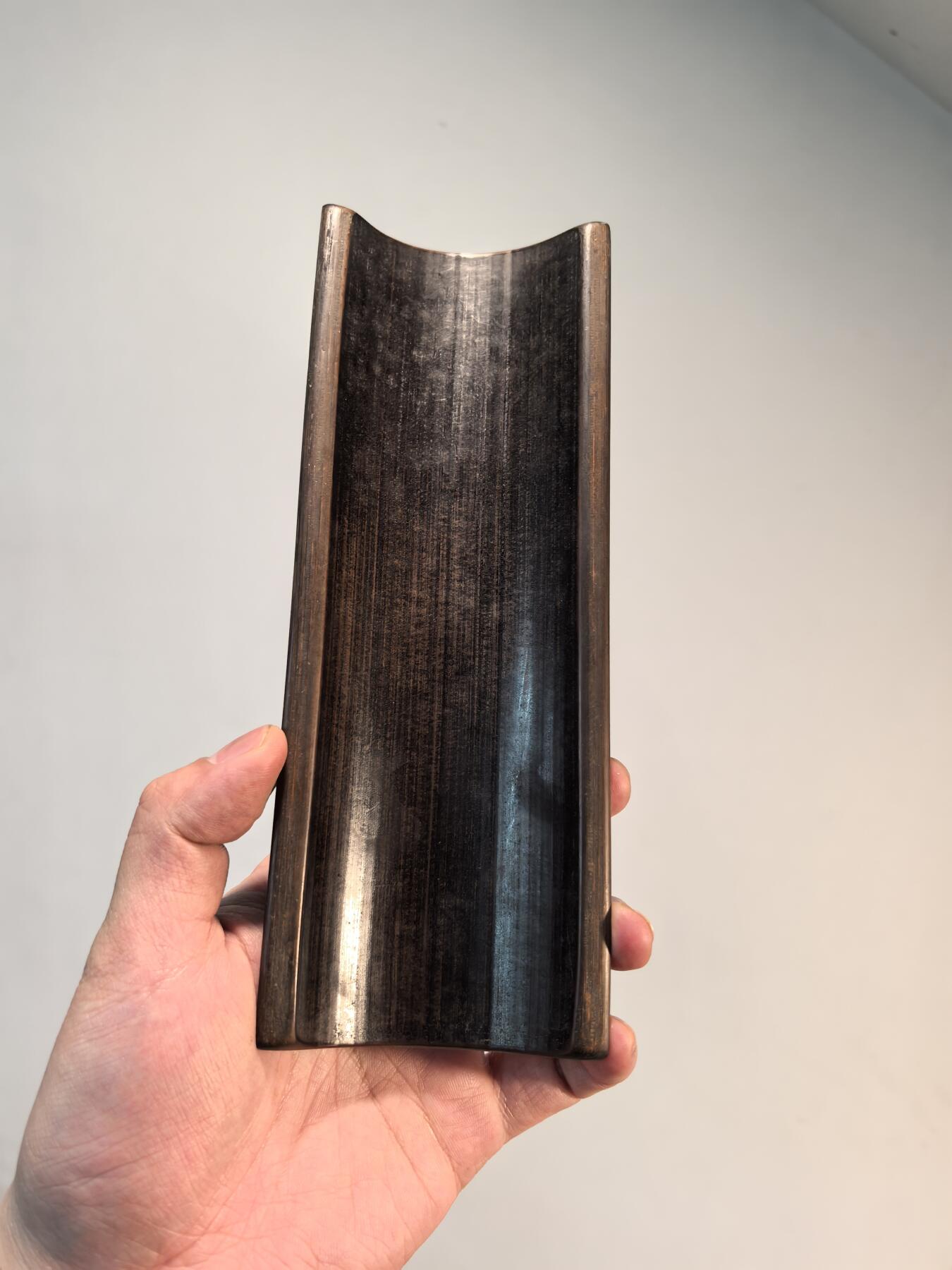 兰馨堂古玩杂项专场 竹雕诗文佛像人物镇纸摆件臂搁 