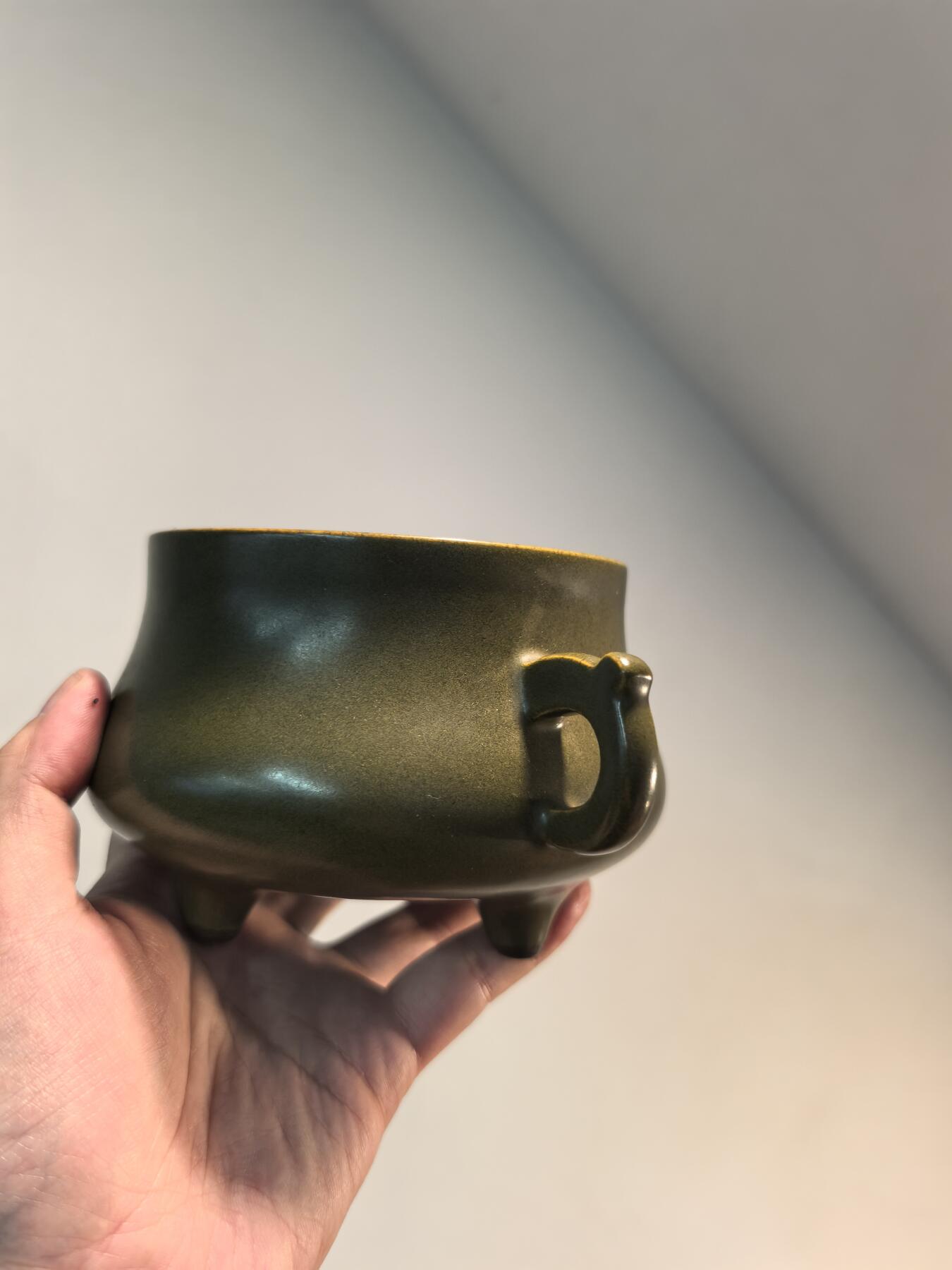 兰馨堂瓷器专场 茶叶末釉三足香炉