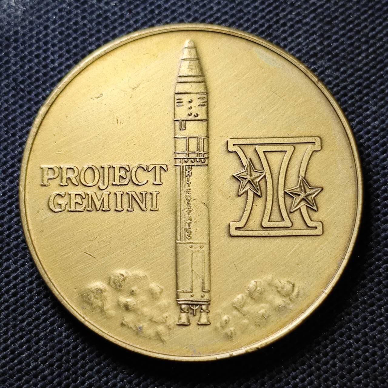 KK钱币收藏小铺  第373场  2月预留时间 周末发货   美国航天纪念纪念铜章