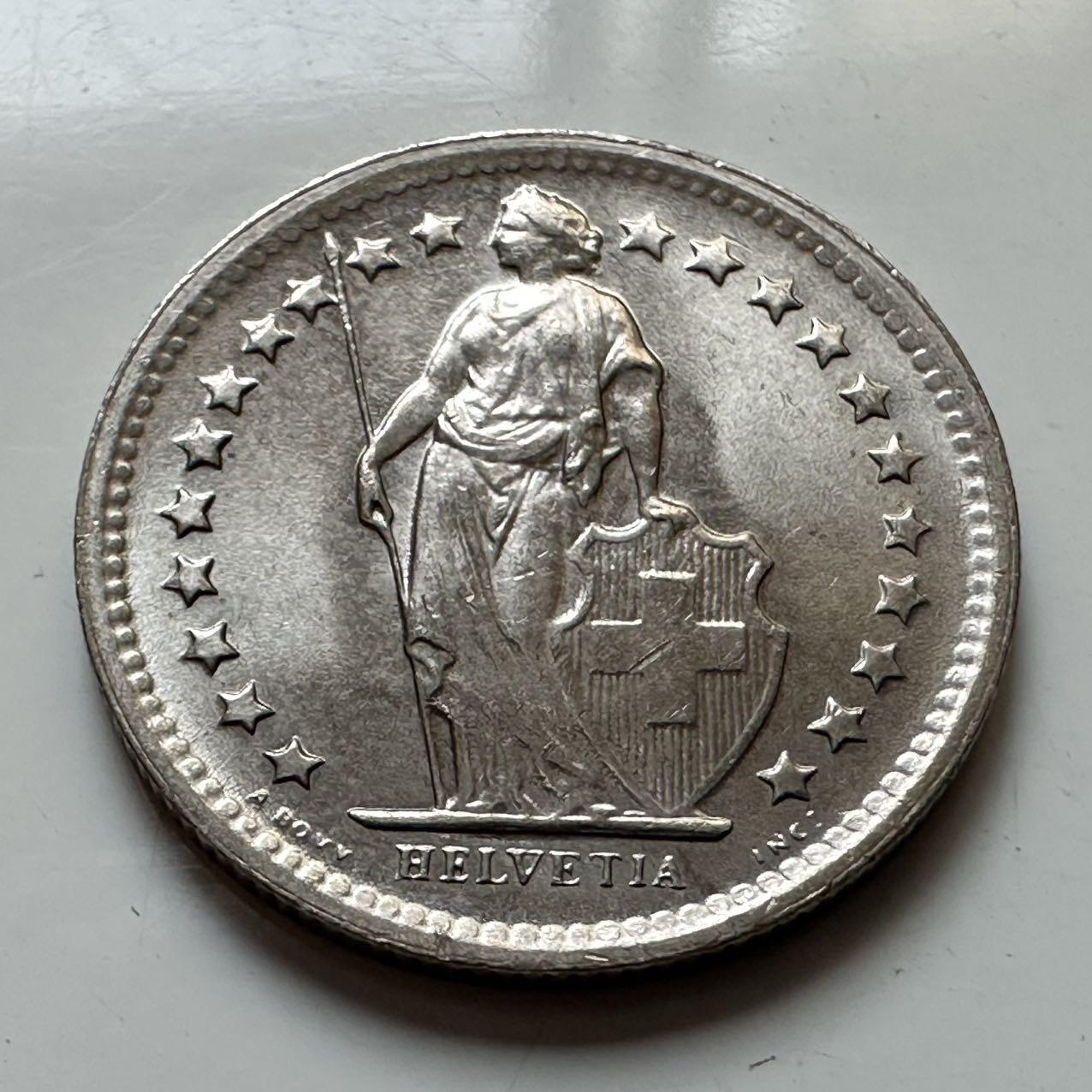 🌹外币初藏🌹🐯2025年第129场  每周二四六晚8️⃣点 接代拍 瑞士1970年1/2法郎