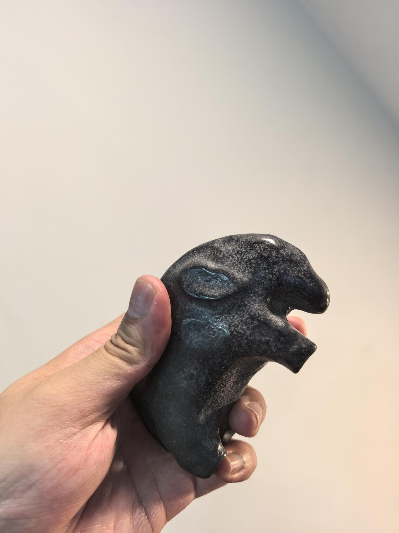 兰馨堂瓷器专场 石雕象摆件