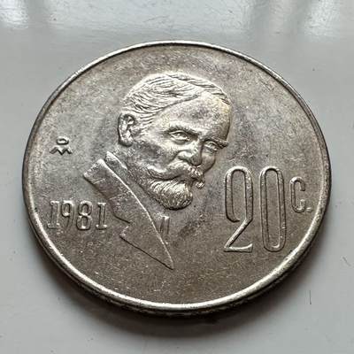 🌹外币初藏🌹🐯2025年第129场  每周二四六晚8️⃣点 接代拍 - 墨西哥1981年20分