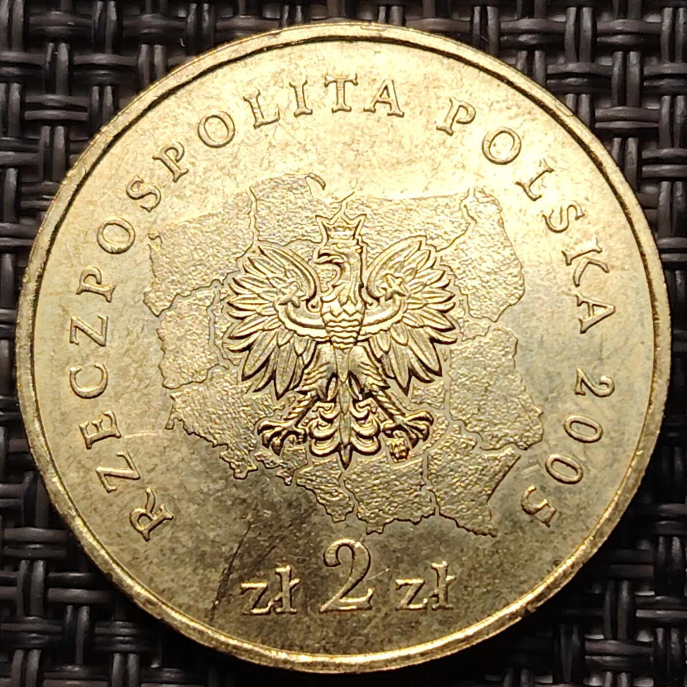 布加迪🐬～世界钱币(上海)🌾第 260 期 /  各国套币和散币 波兰🇵🇱 2005年 2兹罗提纪念币 圣十字省