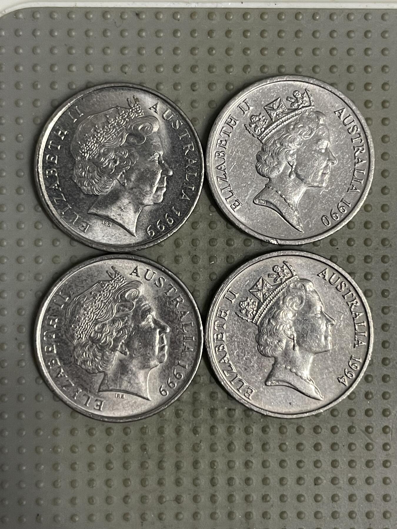 2025年第120场各国散币拍卖（总第120场） 澳大利亚5分4枚