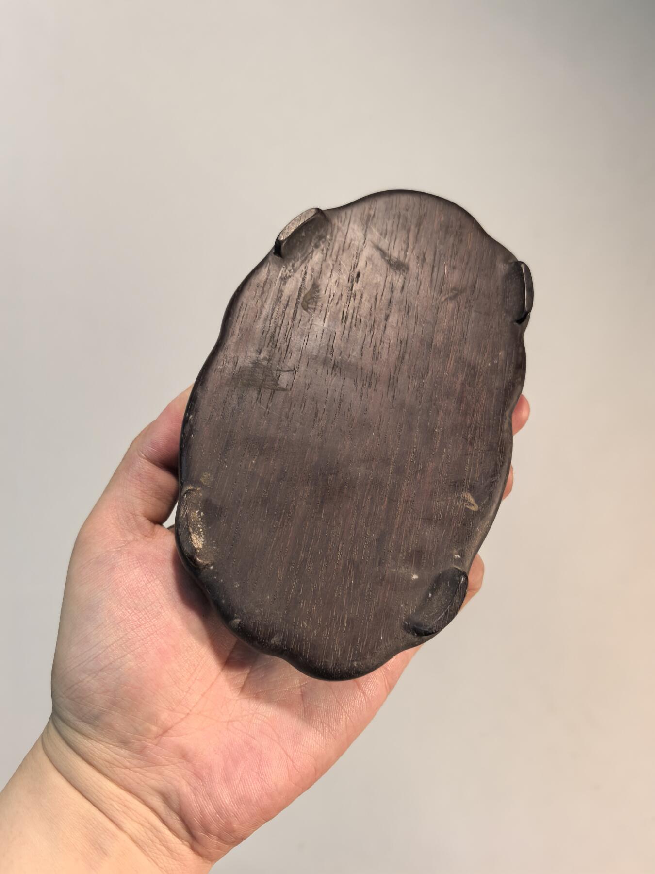 兰馨堂古玩杂项专场 老竹雕名家制钟馗醉酒小鬼抬轿摆件老红木座 